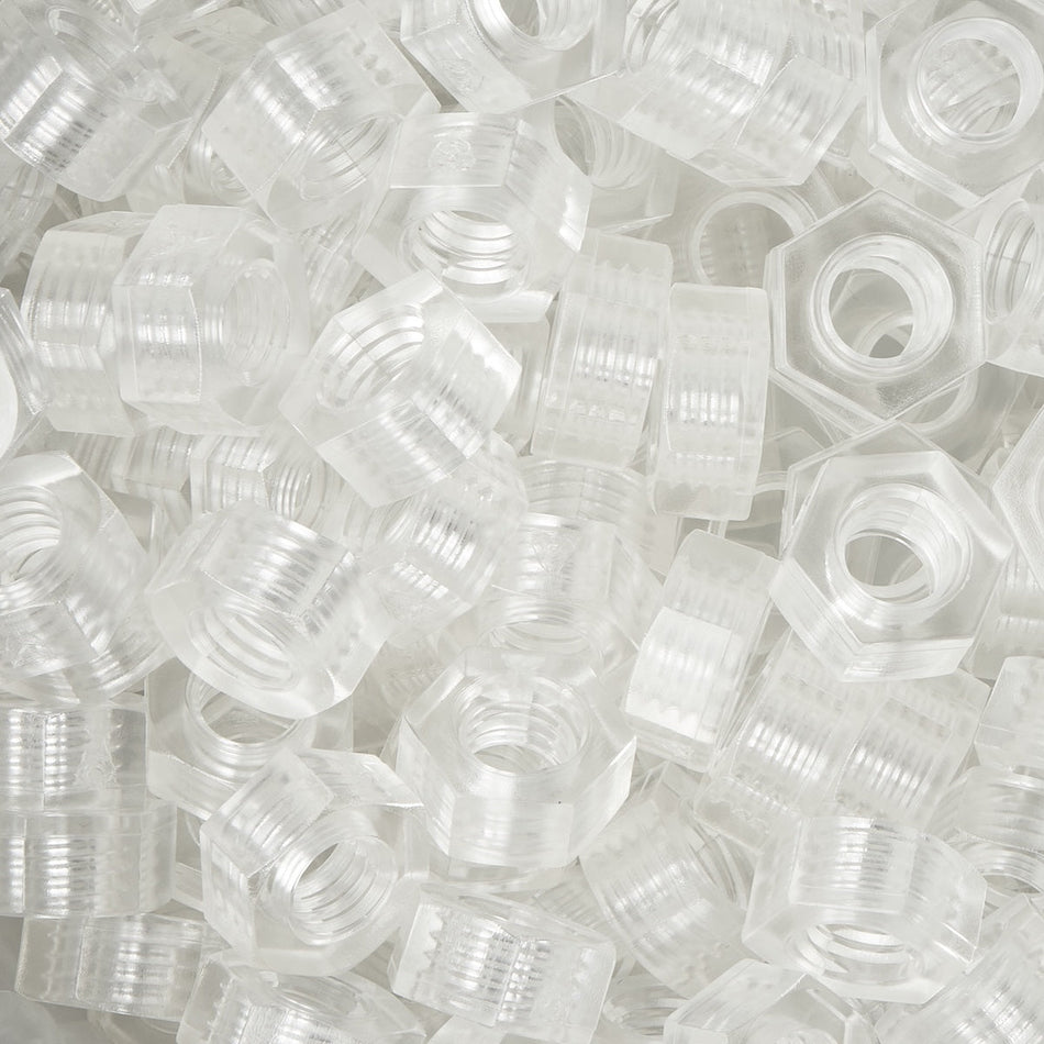 Polycarbonate Metric Hexagon Nuts - ISO 4032