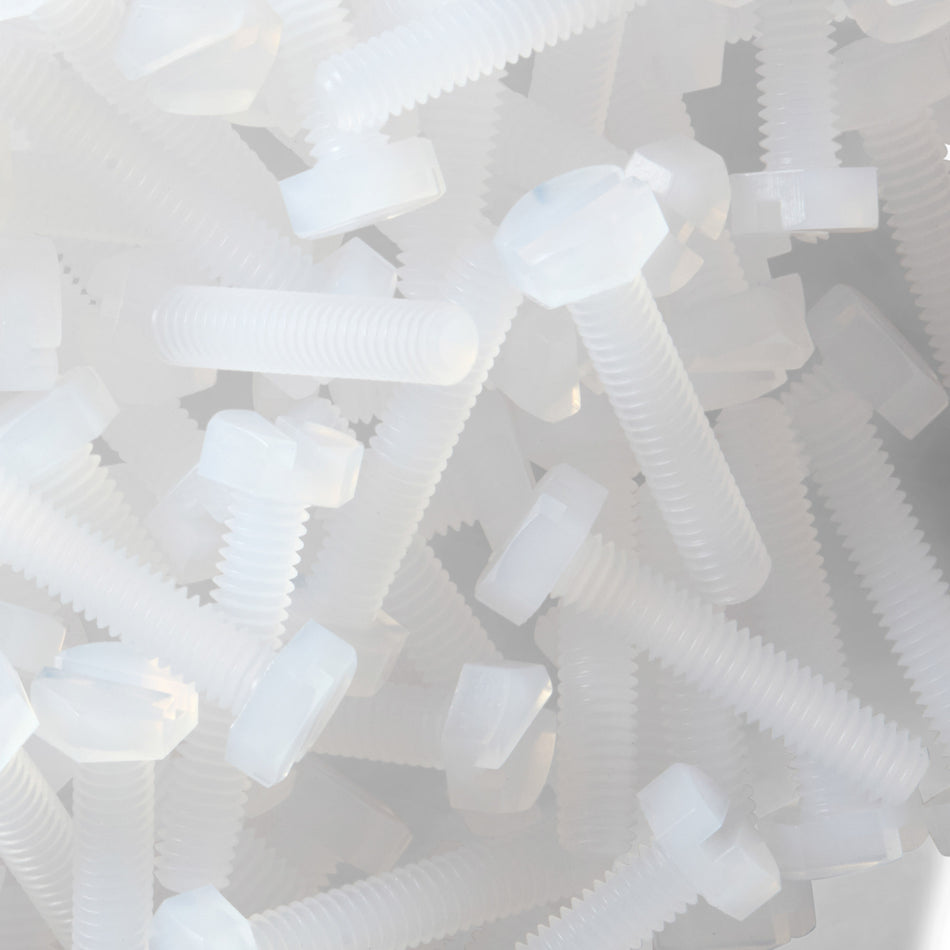 PFA Slotted Hex Head Metric Screw - ISO 4017