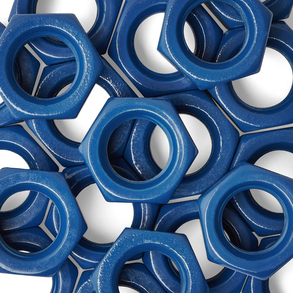 PTFE/Teflon Coated A2-70 Stainless Steel Metric Hexagon Nuts - ISO 4032