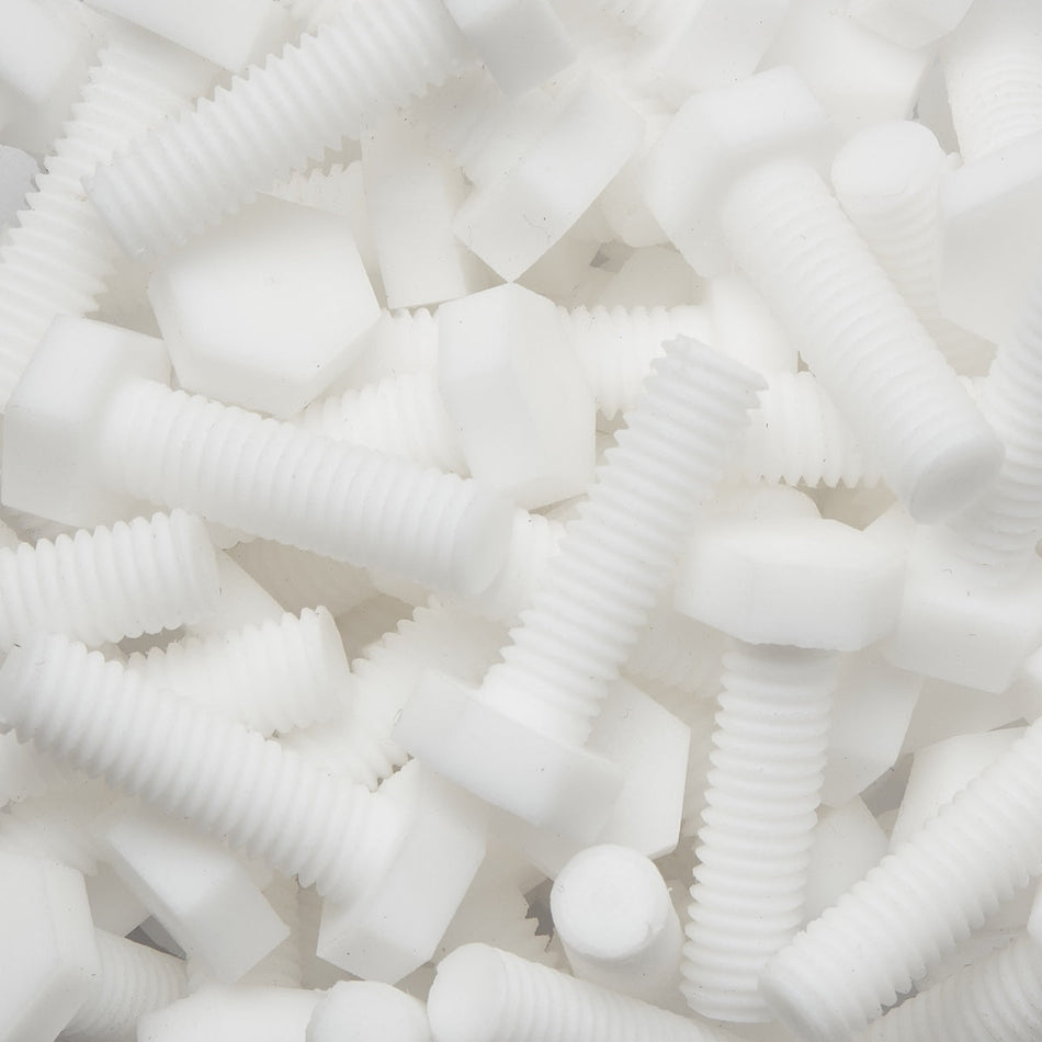 PTFE Teflon Hex Head Metric Screw - ISO 4017