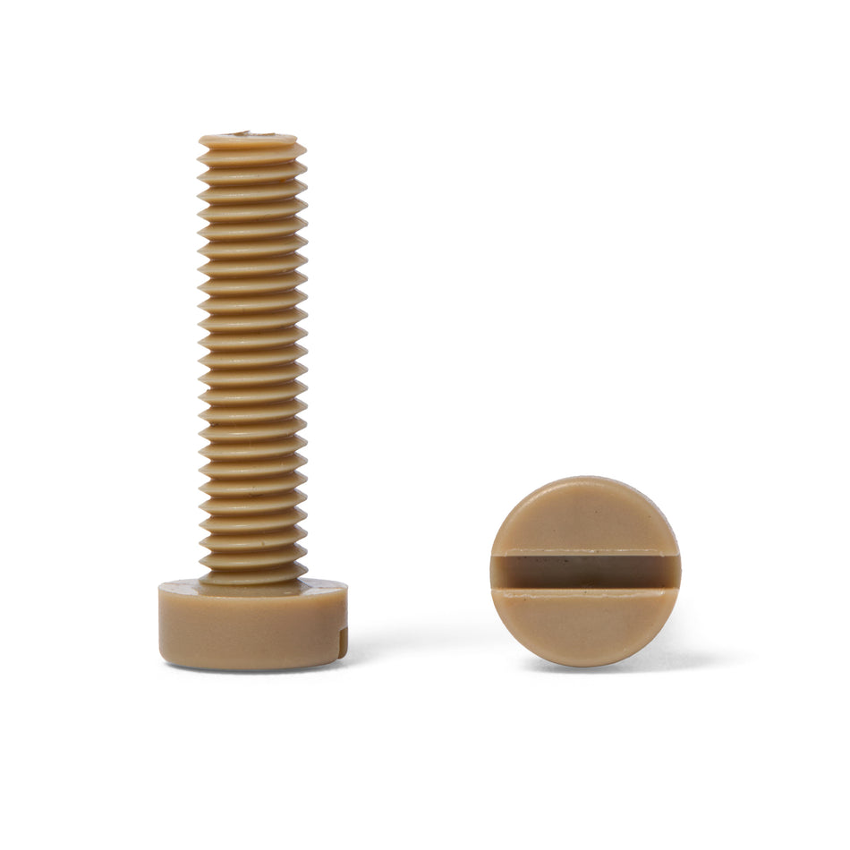 PEEK Slotted Cylinder Cheese Head Metric Screw - ISO 1207