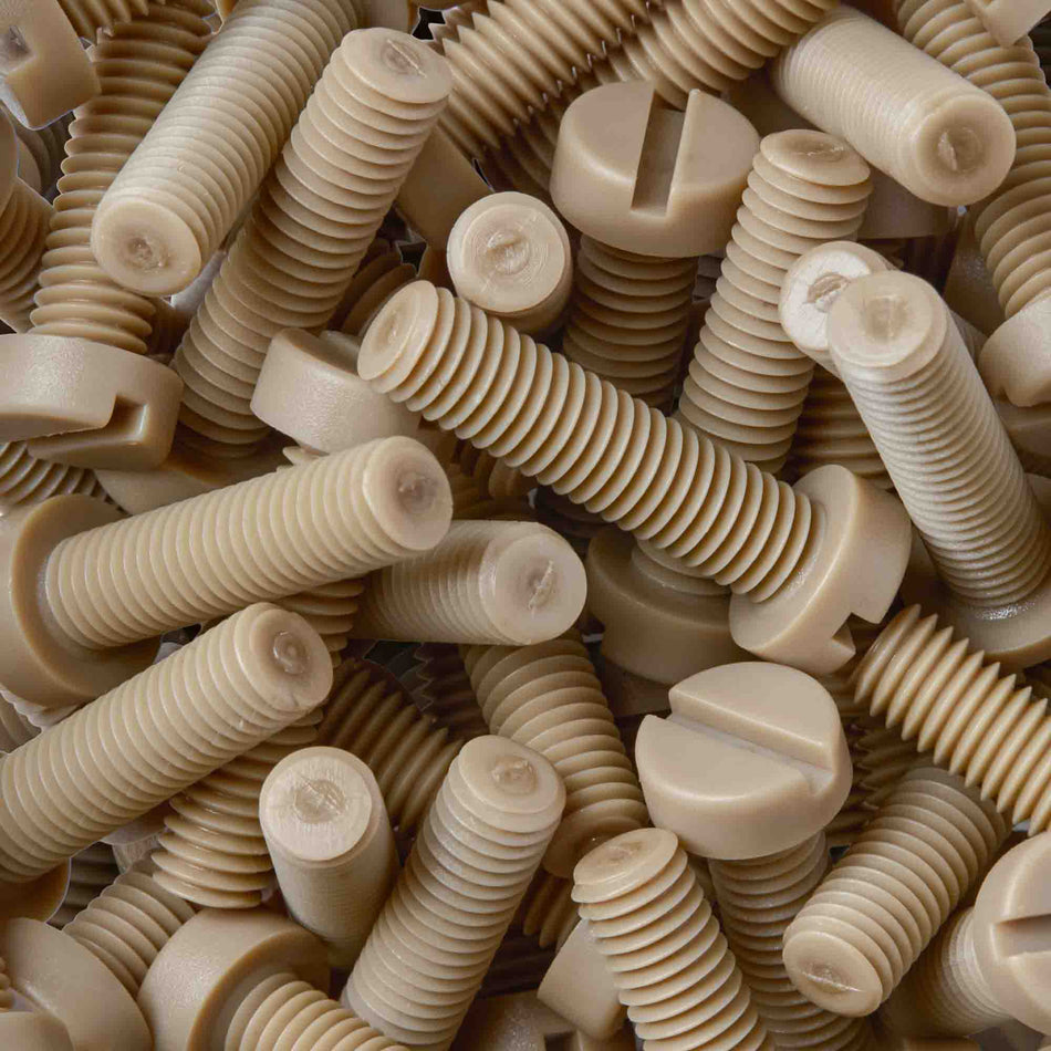 PEEK Slotted Cylinder Cheese Head Metric Screw - ISO 1207