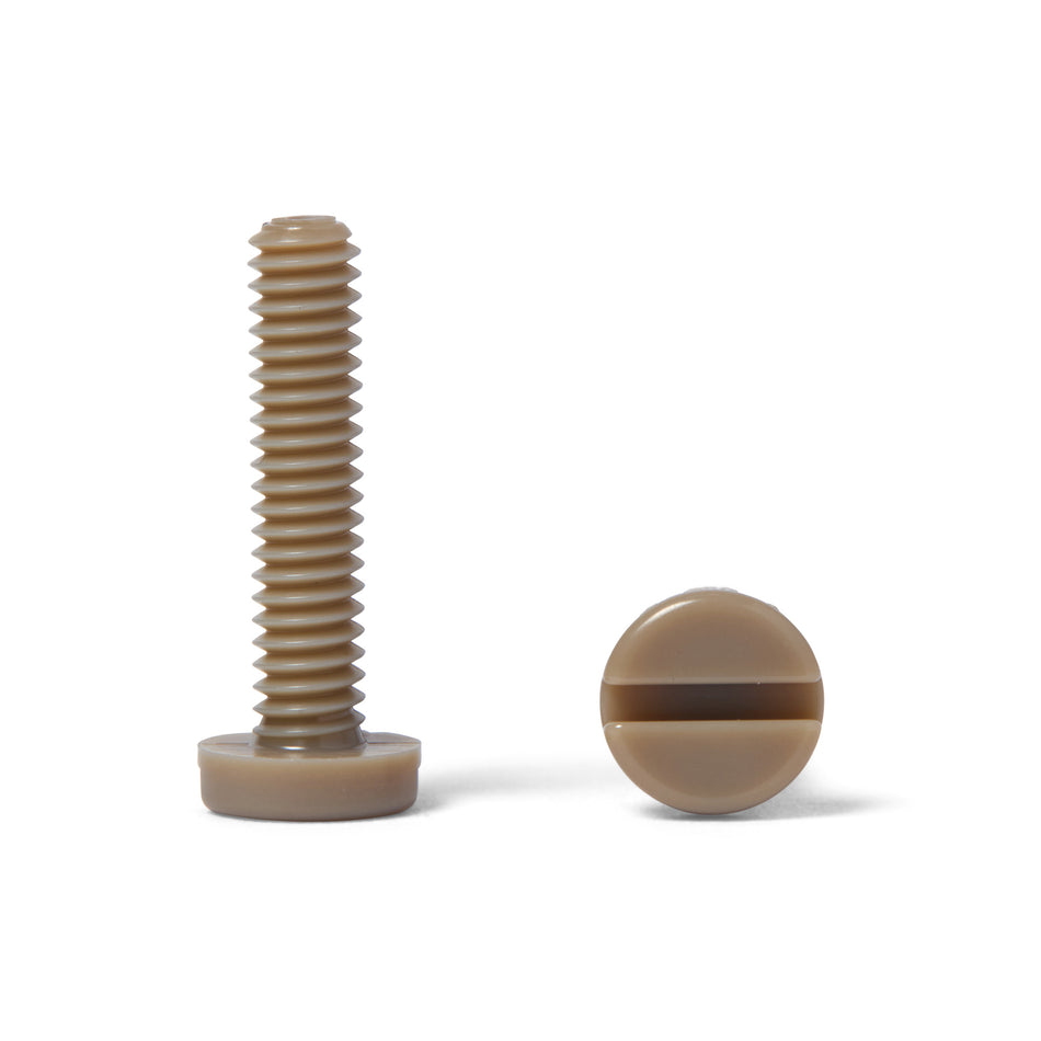 PEEK Slotted Pan Inch Screw - ASME B18.6.3