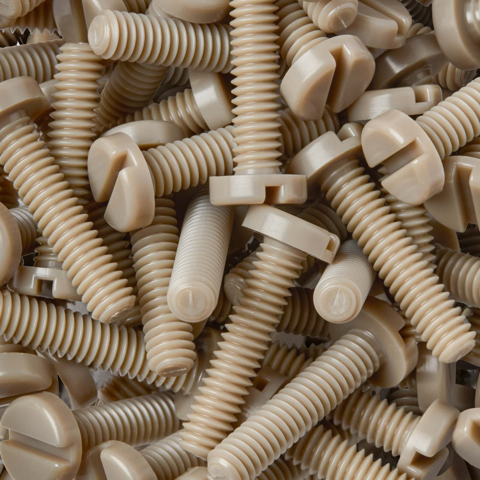 PEEK Slotted Pan Inch Screw - ASME B18.6.3