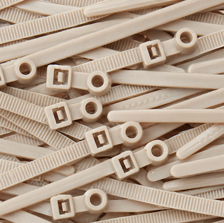 PEEK Cable Ties (With Mounting Hole)