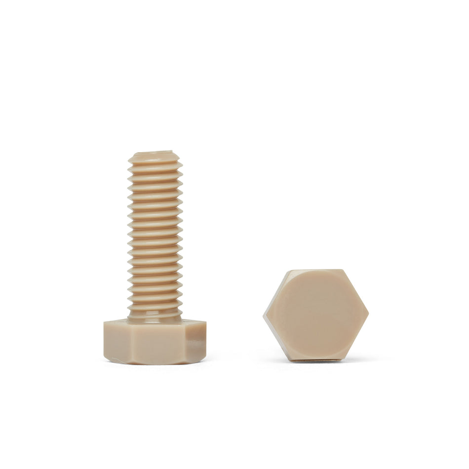 PEEK Hex Head Inch Screw - UNC - ASME B18.2.1