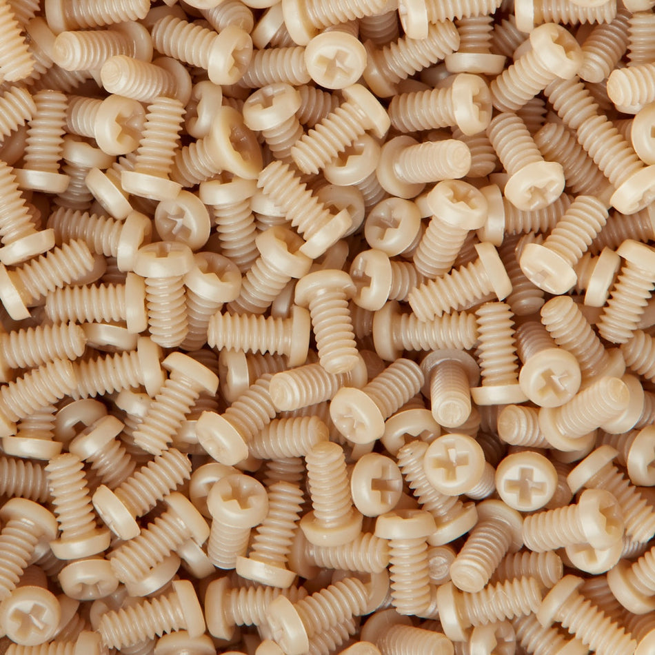 PEEK Micro Pan Head Metric Screws - Cross Recessed Phillips - ISO 7045
