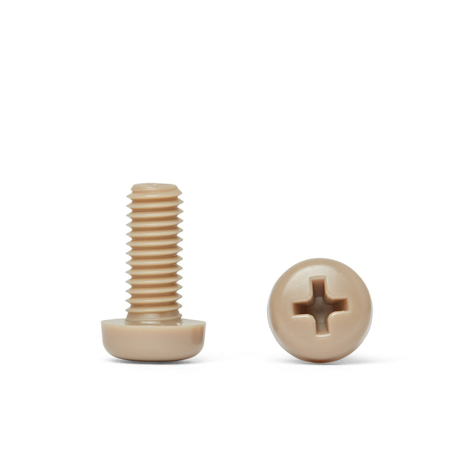 PEEK Pan Inch Screw - Cross Recessed - ASME B18.6.3