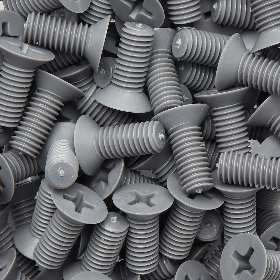 PVC Flat Head Metric Screw - ISO 7046