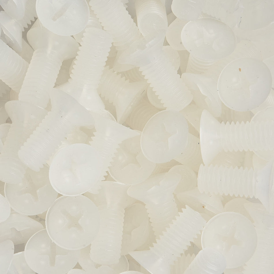 PVDF Kynar Flat Head Metric Screw - ISO 7046