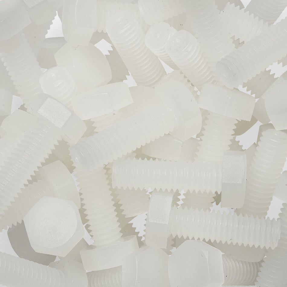 PVDF Kynar Hex head Metric Screw - ISO 4017