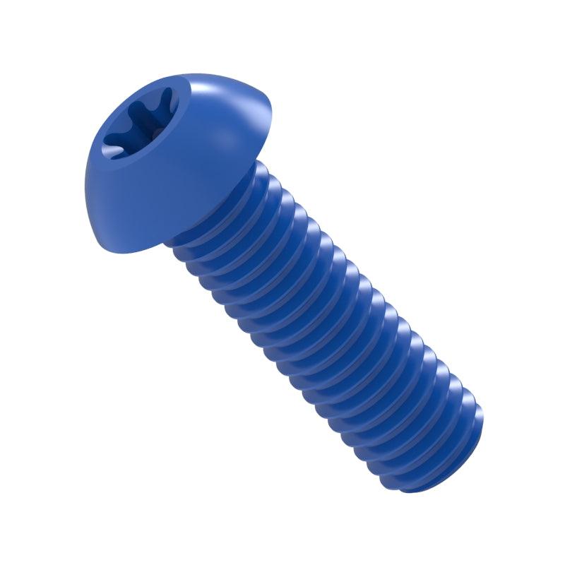 PTFE/Teflon Coated A2-70 Stainless Steel Torx-Hexalobular Button Head Metric Screws - ISO 7380 TX